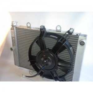 Радиатор в сборе с вентилятором для квадроцикла Yamaha Grizzly 550, 700 07-14г