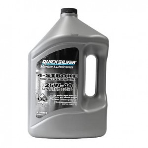 Масло для судовых двигателей Quicksilver 25W-40 SYNTHETIC BLEND 4л